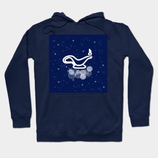 magic lamp, fairy tale, fabulous, magic, night, technology, light, universe, cosmos, galaxy, shine, concept, illustration Hoodie